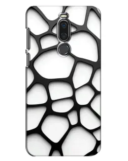 Чохол для Meizu X8 з картинкою «Біла об'ємна сітка»