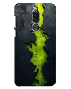Чехол для Meizu X8 с картинкой «Салатовый разлом скалы» Чехол для Meizu X8 с картинкой «Салатовый разлом скалы»