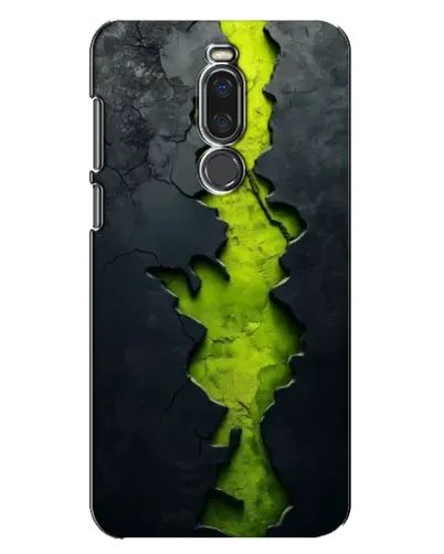 Чехол для Meizu X8 с картинкой «Салатовый разлом скалы»