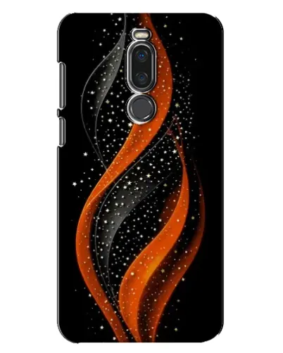 Чехол для Meizu X8 с картинкой «Огненная звездная волна»