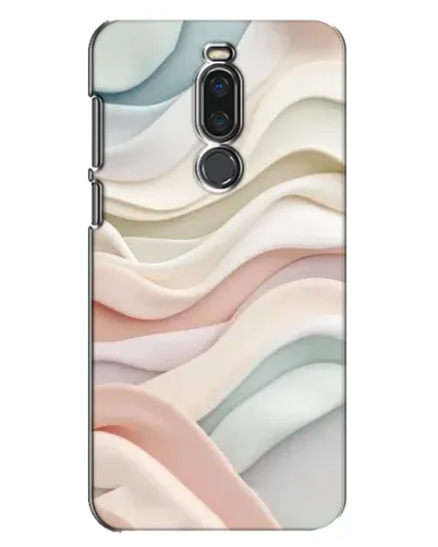 Чехол для Meizu X8 с картинкой «Пастельные нежные волны»