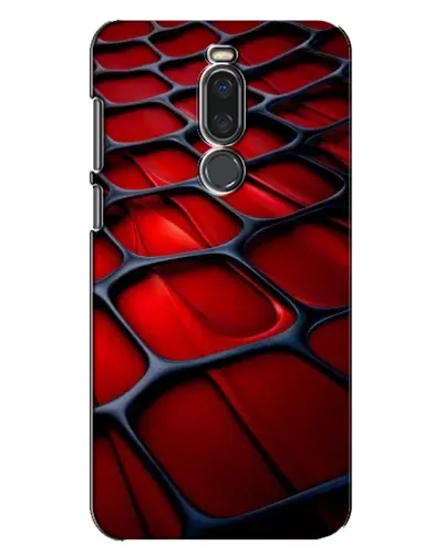 Чехол для Meizu X8 с картинкой «Красная глянцевая сетка»