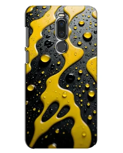 Чехол для Meizu X8 с картинкой «Жидкое желтое золото»