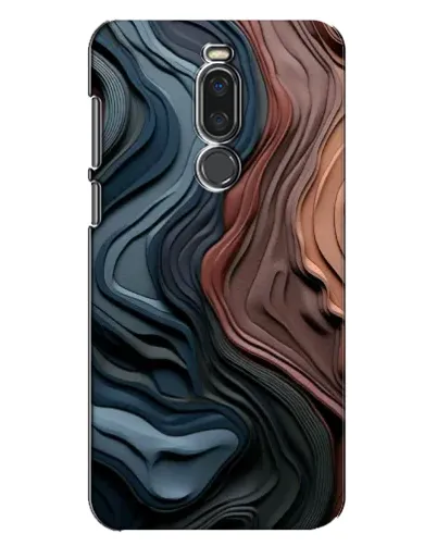 Чехол для Meizu X8 с картинкой «Цветные волны каньона»