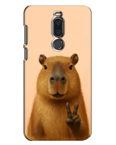 Чехол для Meizu X8 с картинкой «Капибара виктория»