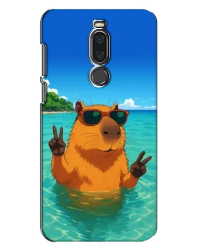 Чехол для Meizu X8 с картинкой «Морская капибара»
