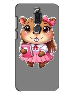 Чехол для Meizu X8 с картинкой «Девочка капибара»