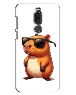 Чехол для Meizu X8 с картинкой «Капибара в очках»