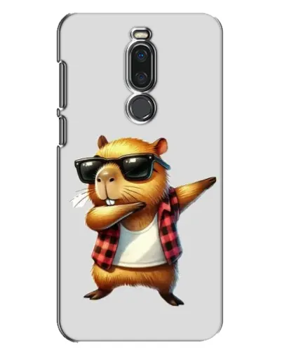 Чехол для Meizu X8 с картинкой «Капибара рэпер даб»