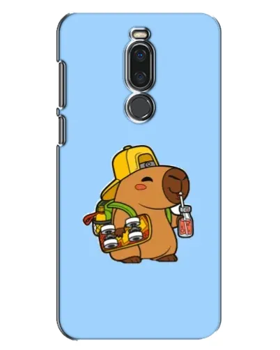 Чехол для Meizu X8 с картинкой «Капибара на скейте»