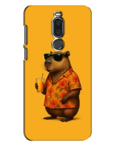 Чехол для Meizu X8 с картинкой «Капибара на отдыхе»