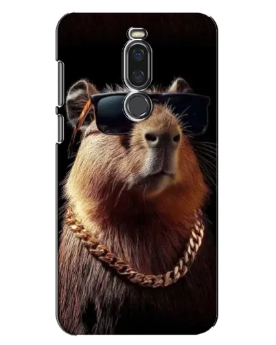 Чехол для Meizu X8 с картинкой «Капибара золотая цепь»