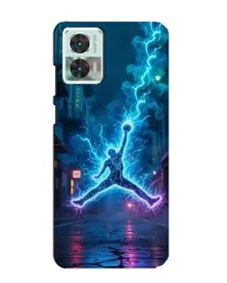 Чехол для Motorola Edge 30 Neo с картинкой «Jordan Gold Jumpman»