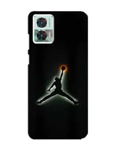 Чехол для Motorola Edge 30 Neo с картинкой «Jordan Gradient Logo»