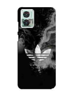 Чехол для Motorola Edge 30 Neo с картинкой «Абстрактный дым Adidas»