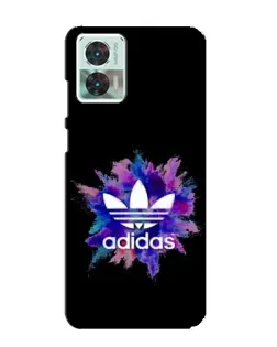 Чехол для Motorola Edge 30 Neo с картинкой «Взрыв красок Adidas»
