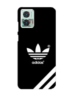 Чехол для Motorola Edge 30 Neo с картинкой «Adidas с диагональными полосами»