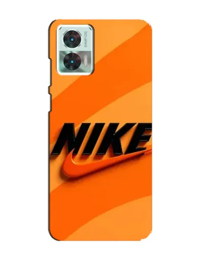 Чехол для Motorola Edge 30 Neo с картинкой «Оранжевый драйв Nike»