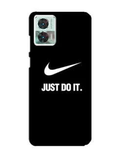 Чехол для Motorola Edge 30 Neo с картинкой «Классический принт Nike»