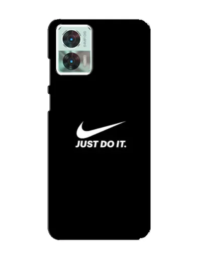 Чехол для Motorola Edge 30 Neo с картинкой «Минимализм от Nike»
