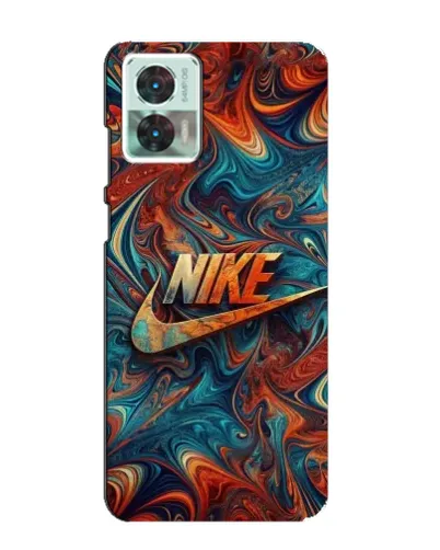 Чехол для Motorola Edge 30 Neo с картинкой «Nike в абстракции»