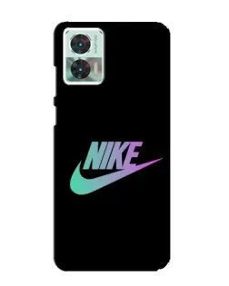 Чехол для Motorola Edge 30 Neo с картинкой «Nike — городская ночь»