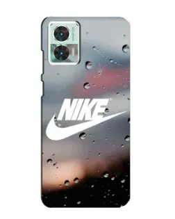 Чехол для Motorola Edge 30 Neo с картинкой «Nike в стиле ретро»