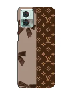 Чехол для Motorola Edge 30 Neo с картинкой «Louis Vuitton — банты»