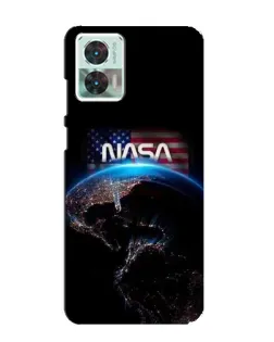 Чехол для Motorola Edge 30 Neo с картинкой «Земля из космоса NASA»