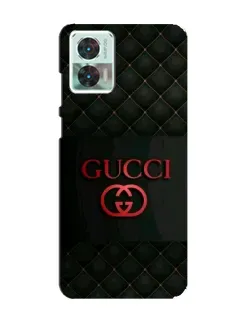 Чохол для Motorola Edge 30 Neo з картинкою «Gucci — стьобаний чорний»