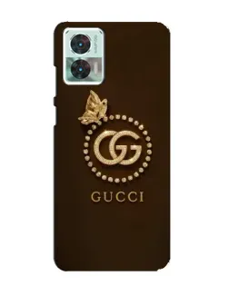 Чохол для Motorola Edge 30 Neo з картинкою «Gucci — золотий метелик»