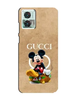 Чохол для Motorola Edge 30 Neo з картинкою «Міккі Маус Gucci — крафт»