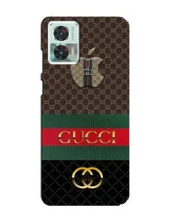 Чохол для Motorola Edge 30 Neo з картинкою «Gucci — брендований десерт»