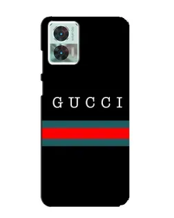 Чохол для Motorola Edge 30 Neo з картинкою «Gucci — червоний пояс»