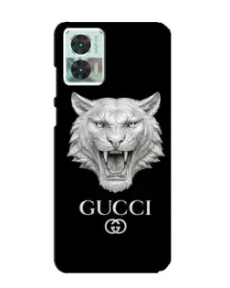 Чохол для Motorola Edge 30 Neo з картинкою «Gucci — срібний лев» Чохол для Motorola Edge 30 Neo з картинкою «Gucci — срібний лев»