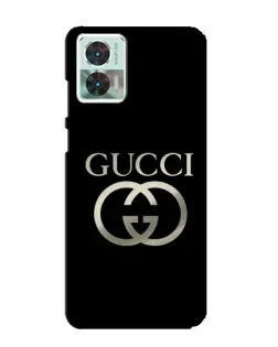 Чохол для Motorola Edge 30 Neo з картинкою «Gucci — золото на чорному» Чохол для Motorola Edge 30 Neo з картинкою «Gucci — золото на чорному»
