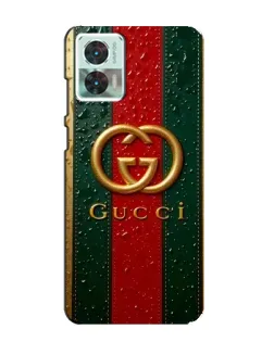 Чохол для Motorola Edge 30 Neo з картинкою «Gucci — фірмова смуга та золото» Чохол для Motorola Edge 30 Neo з картинкою «Gucci — фірмова смуга та золото»