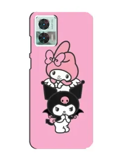 Чехол для Motorola Edge 30 Neo с картинкой «Трио My Melody и Kuromi» Чехол для Motorola Edge 30 Neo с картинкой «Трио My Melody и Kuromi»