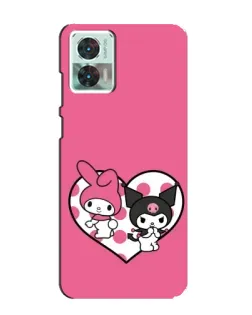 Чехол для Motorola Edge 30 Neo с картинкой «Kuromi и My Melody» Чехол для Motorola Edge 30 Neo с картинкой «Kuromi и My Melody»
