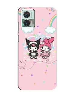 Чехол для Motorola Edge 30 Neo с картинкой «My Melody и Kuromi» Чехол для Motorola Edge 30 Neo с картинкой «My Melody и Kuromi»