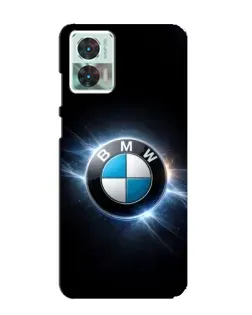 Чехол для Motorola Edge 30 Neo с картинкой «BMW — неоновое сияние»