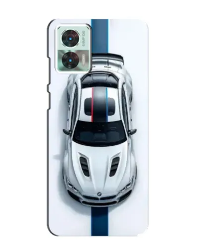 Чехол для Motorola Edge 30 Neo с картинкой «Вид сверху — BMW M»