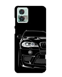Чехол для Motorola Edge 30 Neo с картинкой «Темный силуэт BMW»