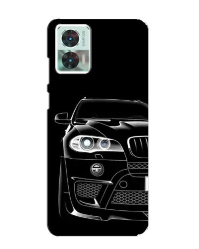 Чехол для Motorola Edge 30 Neo с картинкой «Темный силуэт BMW»