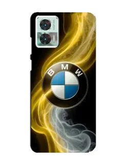Чехол для Motorola Edge 30 Neo с картинкой «Золотистый дым BMW»