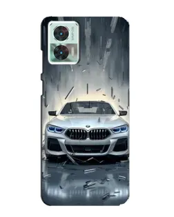 Чехол для Motorola Edge 30 Neo с картинкой «BMW в свете фар»