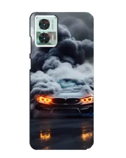 Чехол для Motorola Edge 30 Neo с картинкой «BMW в дыму»
