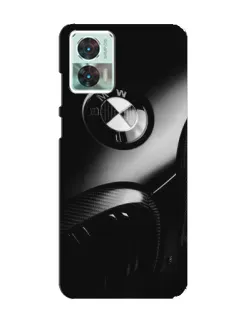 Чехол для Motorola Edge 30 Neo с картинкой «Эмблема BMW — макро»