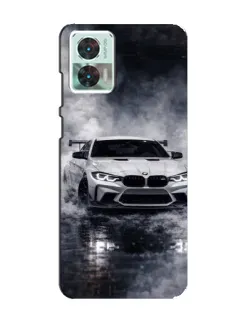 Чехол для Motorola Edge 30 Neo с картинкой «BMW сквозь туман»