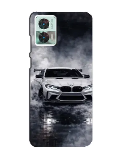 Чехол для Motorola Edge 30 Neo с картинкой «BMW сквозь туман»